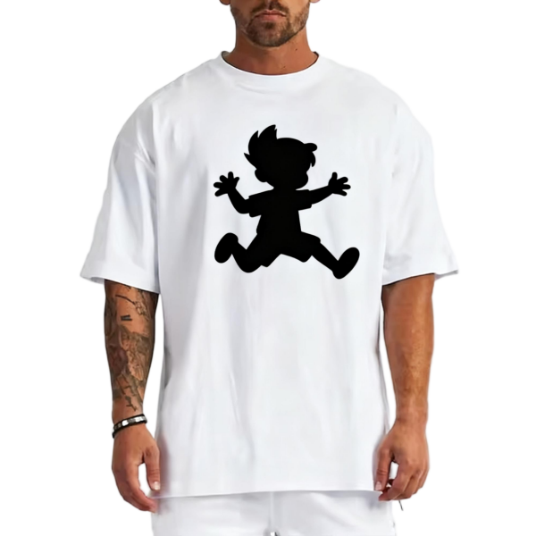 Men's Heavyweight Loose Fit Organic Cotton Digital Print T-shirt